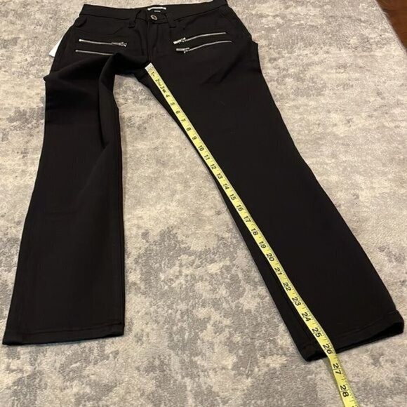 NWT WeWoreWhat Black Low Rise Cropped Rocker Jeans Sz 24 (missing chain) - Picture 10 of 13